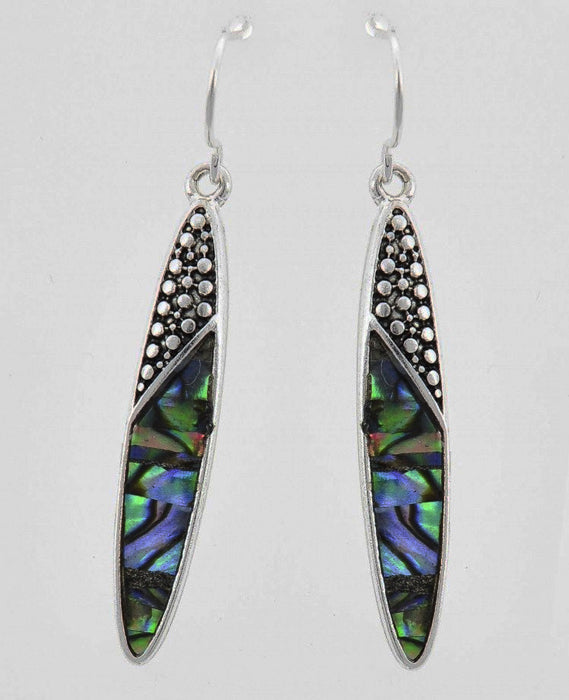 Long Oval w/ Abalone Earring