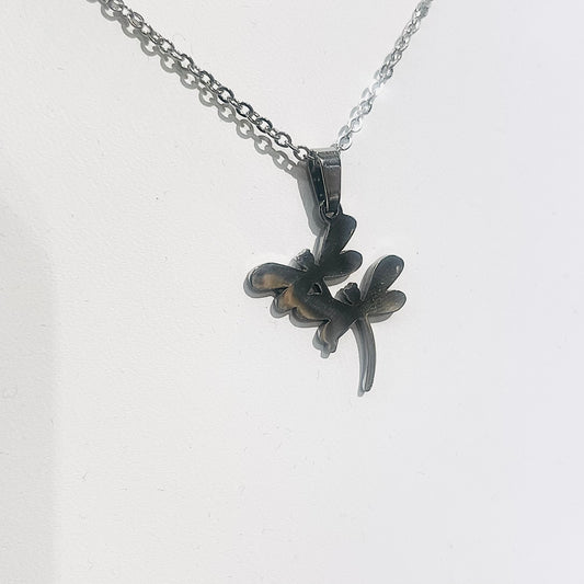 Double Dragonfly Necklace