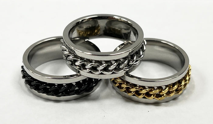 Chain Spinner Stainless Steel Rings