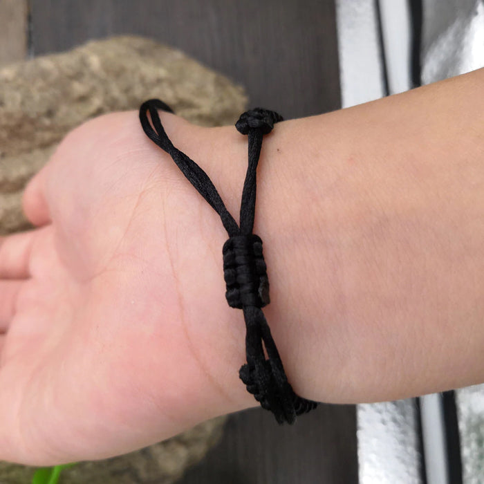 Woven Cord Mountain Cutout Bracelet