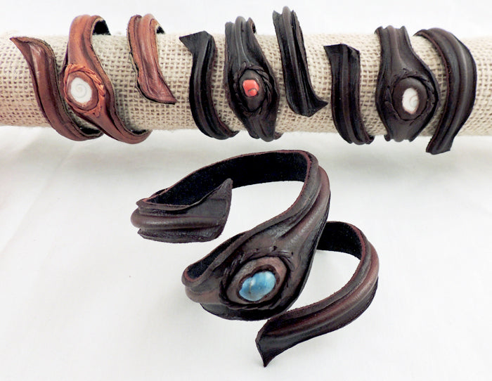 Coiled Leather Bracelet