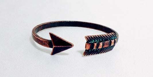 Patina Arrow Cuff Adjustable Metal Bracelet