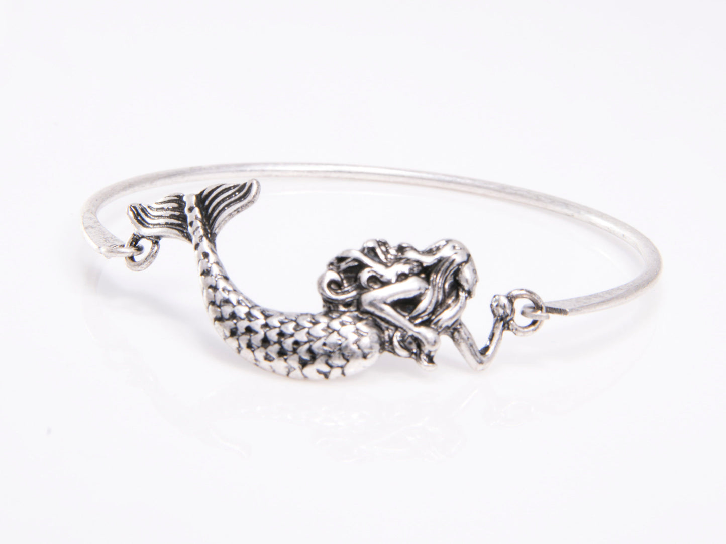 Silver Mermaid Cuff Bracelet