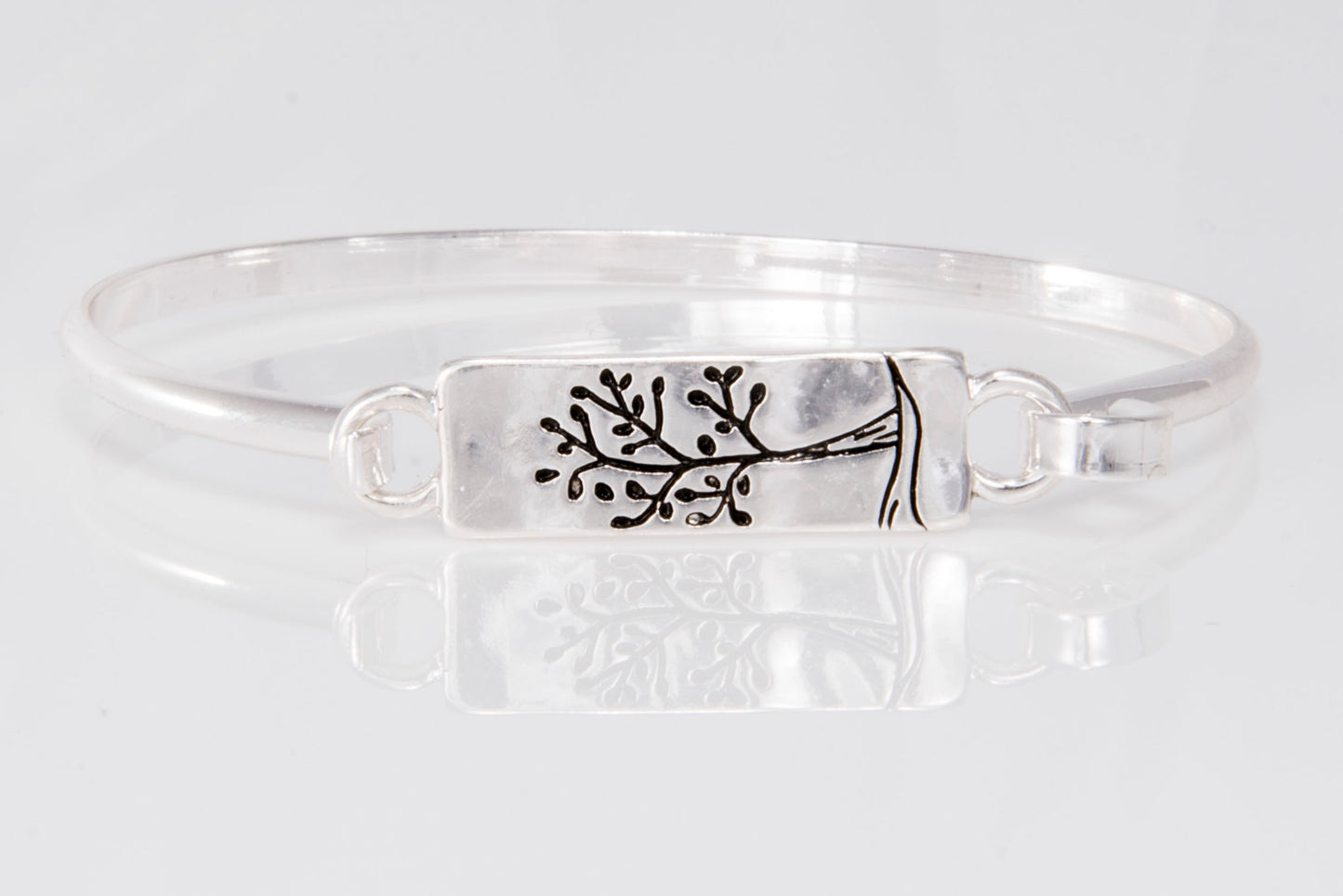 Square Tree Of Life Cuff/Hook Bracelet