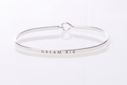 "Dream Big" Message Cuff Bracelet