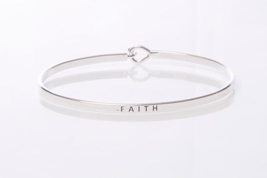 "Faith" Message Cuff Bracelet