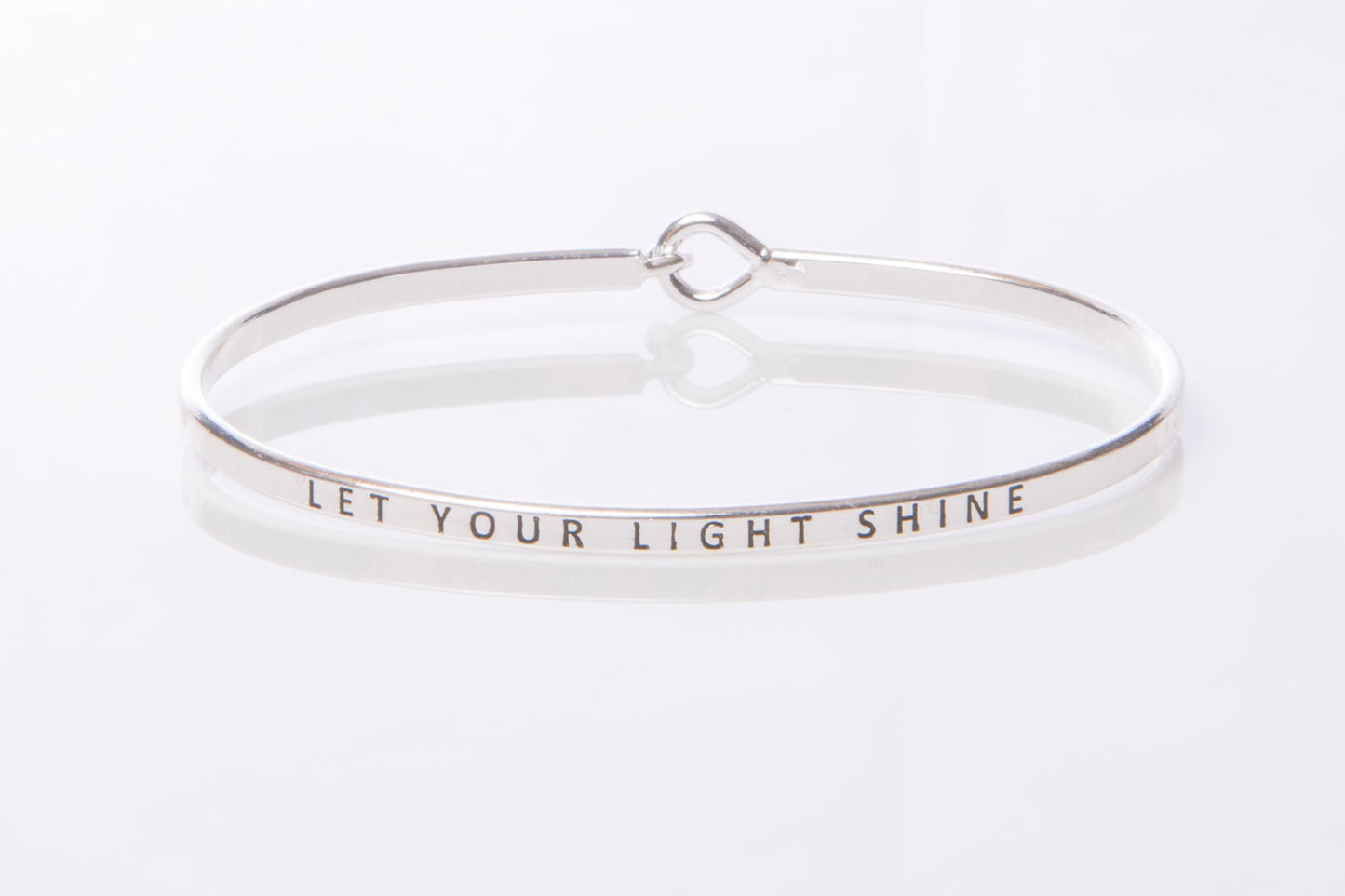 "Let Your Light Shine" Message Cuff Bracelet