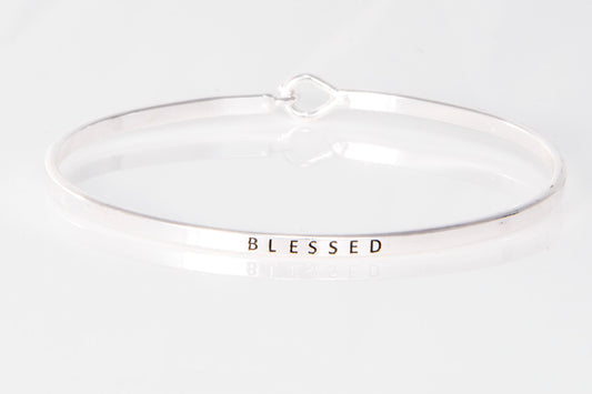 "Blessed" Message Cuff Bracelet