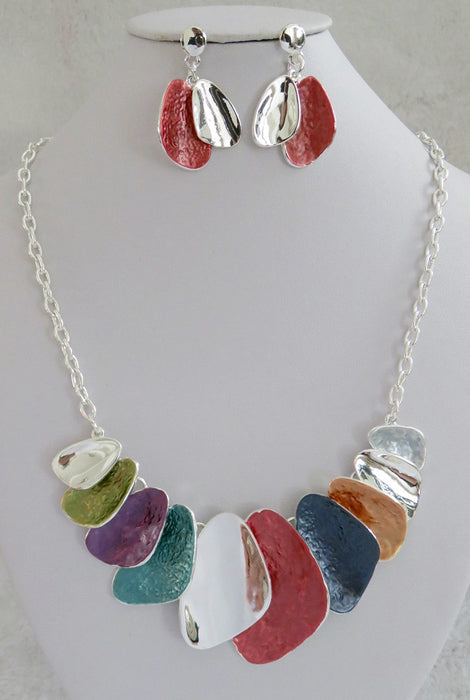 Stacked Ovals - Multicolor - N/E Set