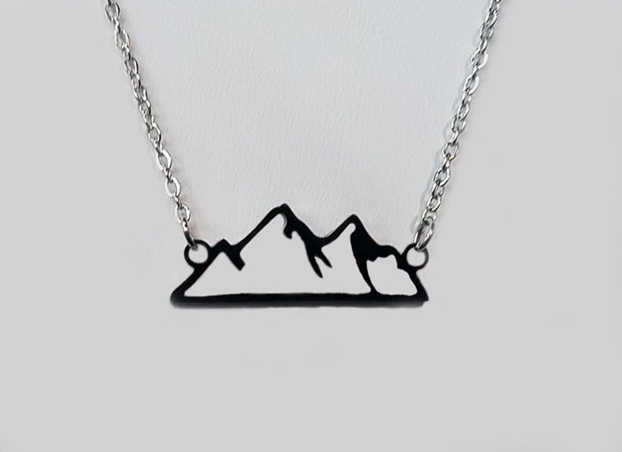 Mountain Scene - Cutout Necklace