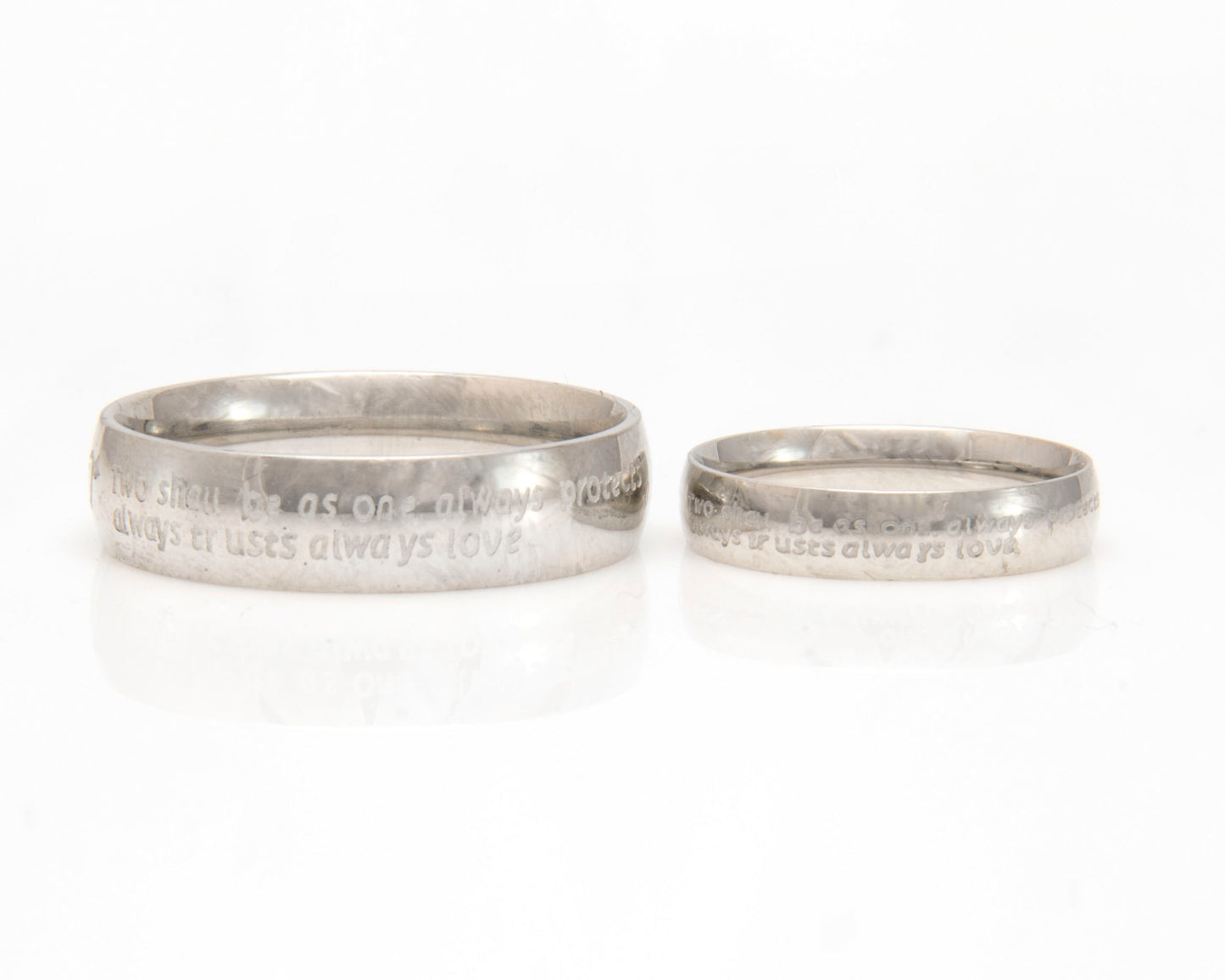 Couples Stainless Steel Rings