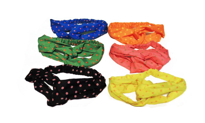 Polka Dot Stretch Head Band