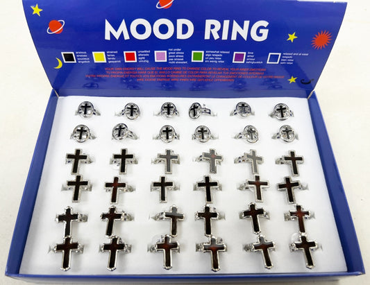 Cross Designs Mood Rings