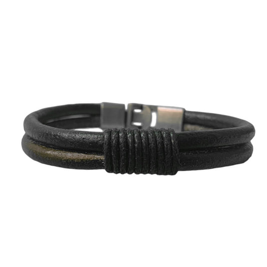 Two Strand Leather Bracelet