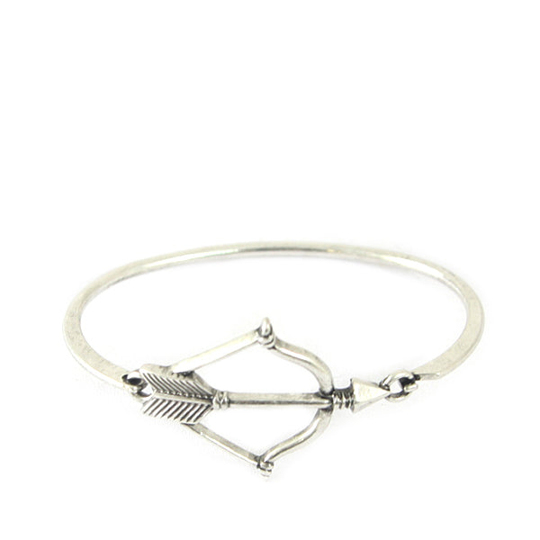 Silver Bow/Arrow Cuff Bracelet