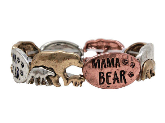 Mama Bear Stretch Bracelet - Multicolor