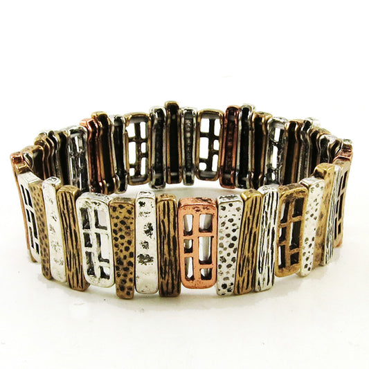 Rectangles Stretch Bracelet - Multicolor