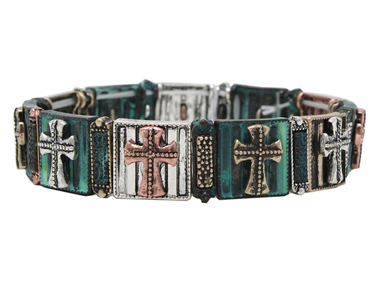 Crosses Stretch Bracelet - Multipatina