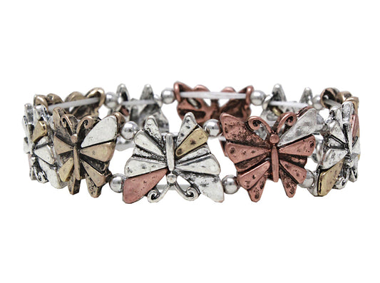 Butterflies Stretch Bracelet - Multicolor