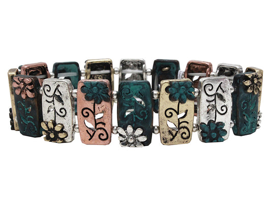 Flowers Stretch Bracelet - Multipatina