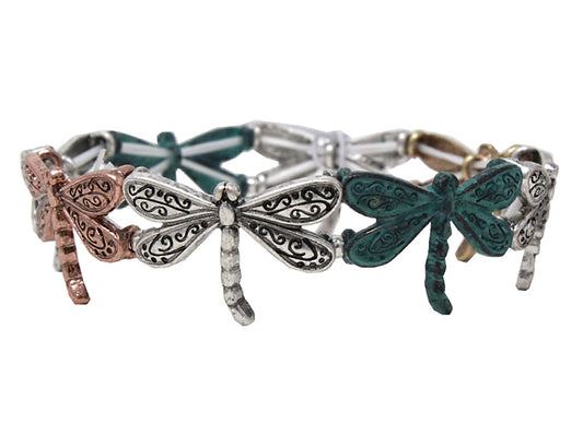 Dragonfly Stretch Bracelet - Multipatina