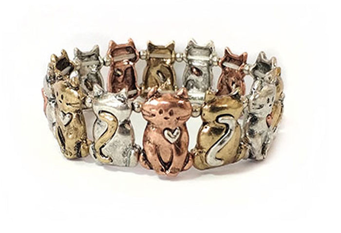 Cats Stretch Bracelet - Multicolor