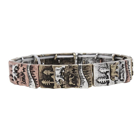 Bear Scene Stretch Bracelet - Multicolor