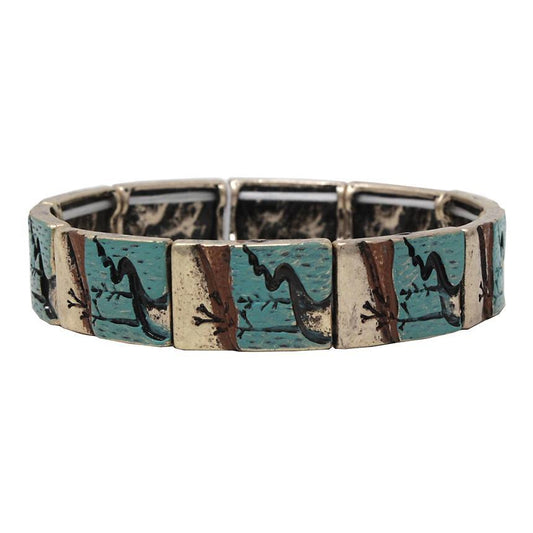 River Scene Stretch Bracelet - Multicolor