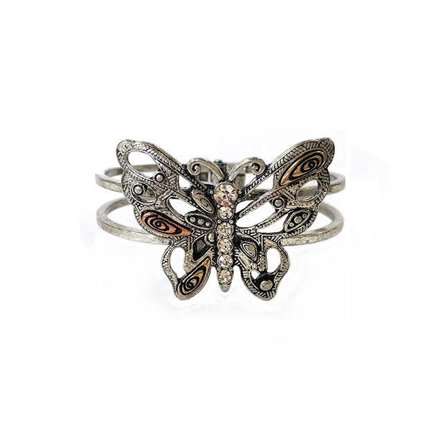 Butterfly Metal Hinge Bracelet