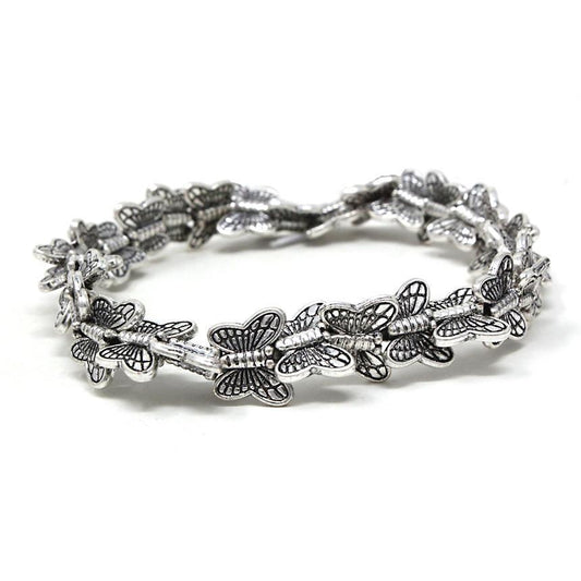 Butterfly Stretch Bracelet - Silver