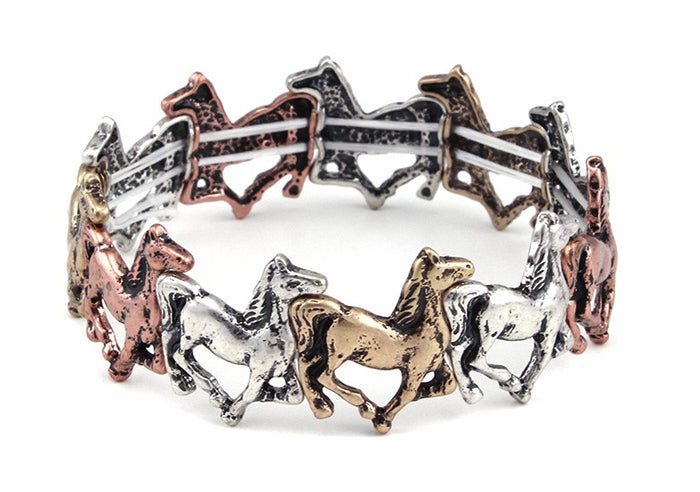 Horses Stretch Bracelet - Multicolor