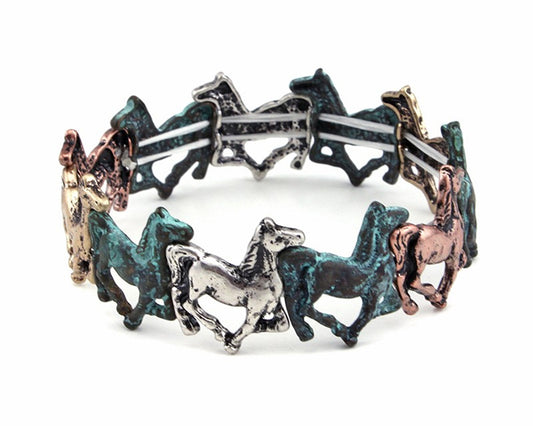 Horses Stretch Bracelet - Multipatina