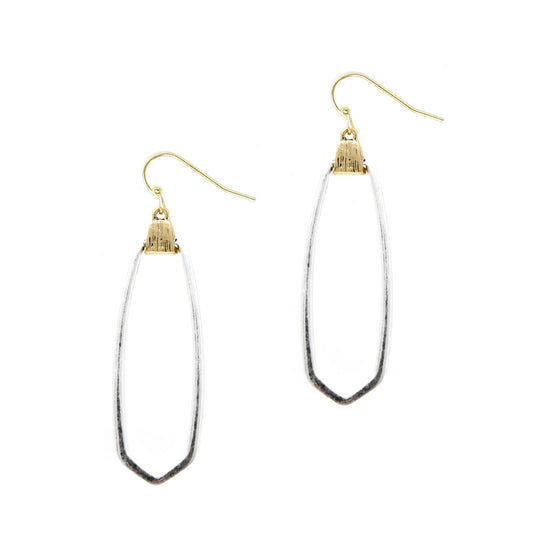 Long Oval - Gold - Earrings