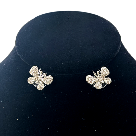 Crystal Butterfly Earrings