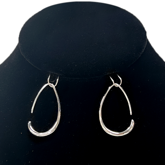 Open Oval Hoop Earrings