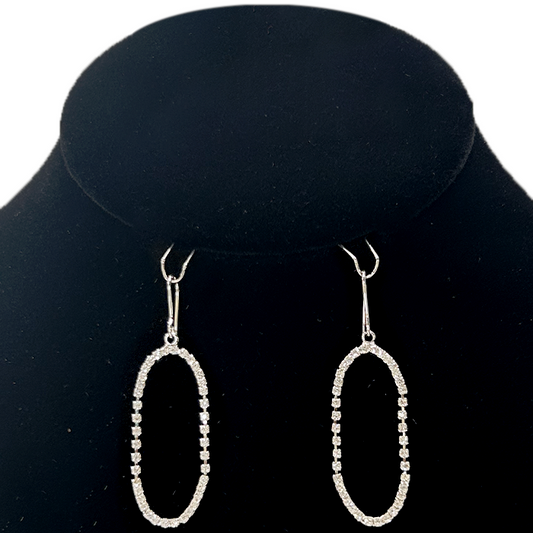 Crystal Oval - Flexible Earrings