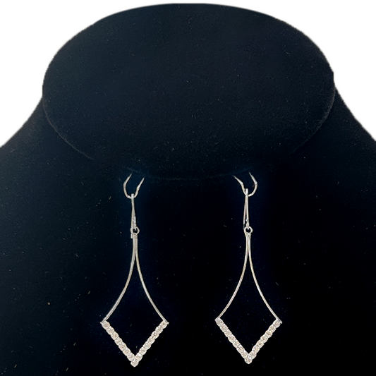 Drop w/ Crystal Bottom Earrings