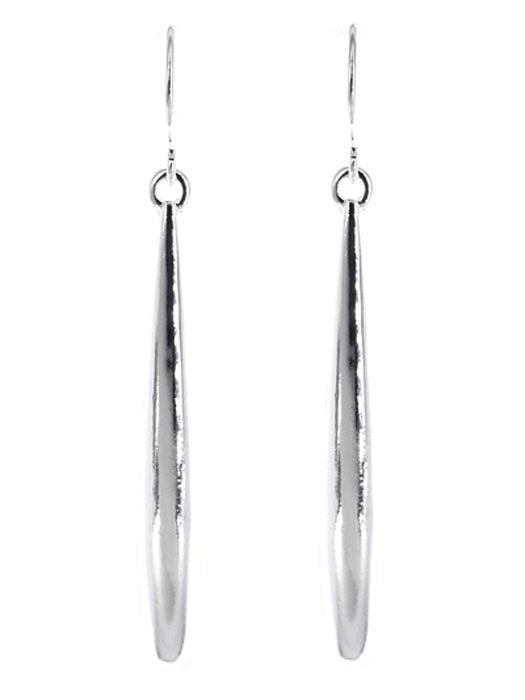 Long Curved Teardrop Earrings