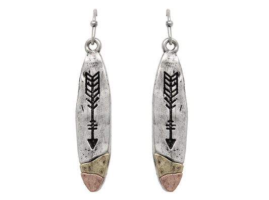 Oval Arrow Earrings