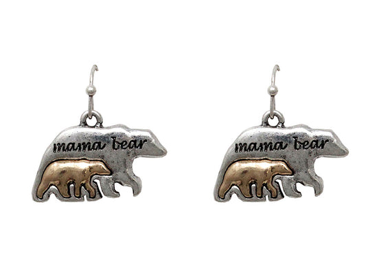 Mama Bear Earrings - Multicolor