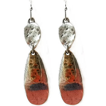 Hanging Teardrops Earrings - Multicolor