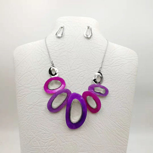 Cutout Ovals - Purples N/E Set