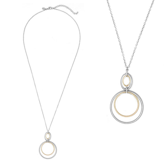 Long - Linked Ovals/Circles Necklaces