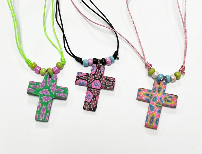 Fimo Cross Necklace