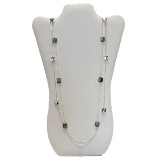 Square Beads - Double Strand - Long SVHM Necklace