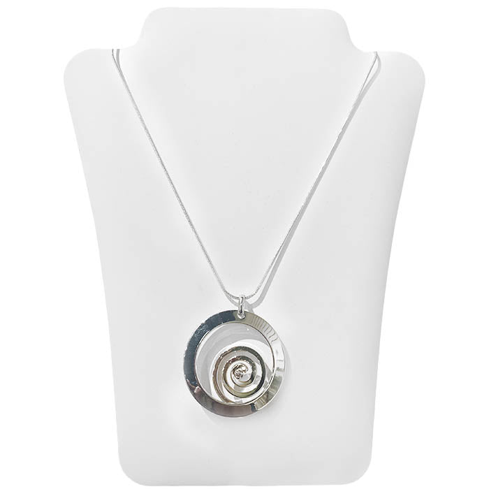 Polished Round Coil - Gold/Silver Necklace