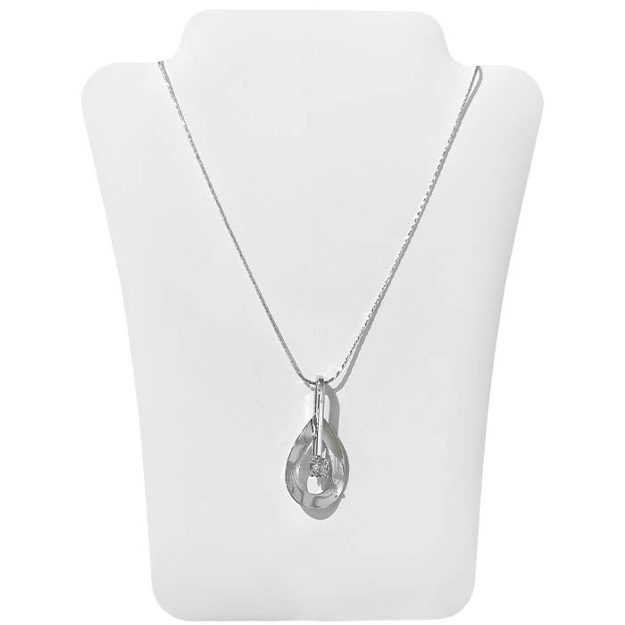 Tear Drop w/ Crystal Necklace