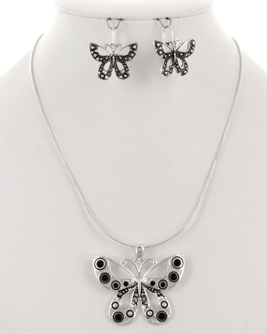 Butterfly - Black Stones N/E Set