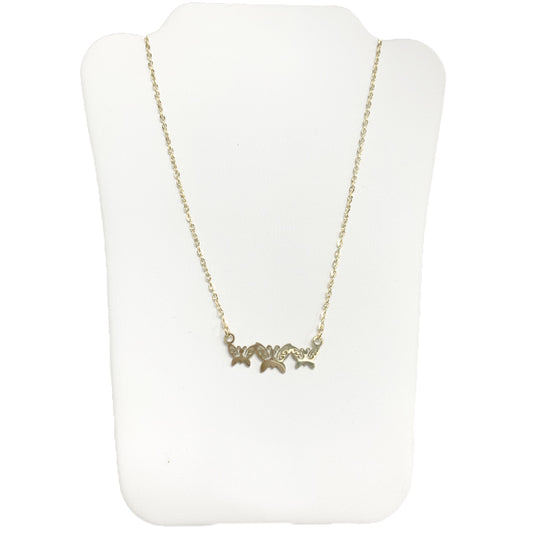 Triple Butterflies - Cutout Necklace