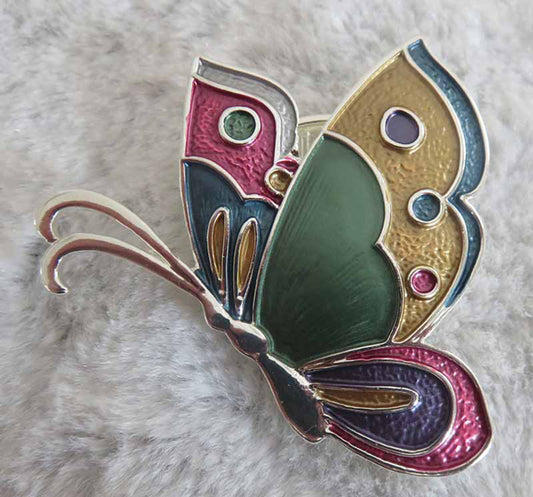 Multicolor Butterfly Magnetic Pin